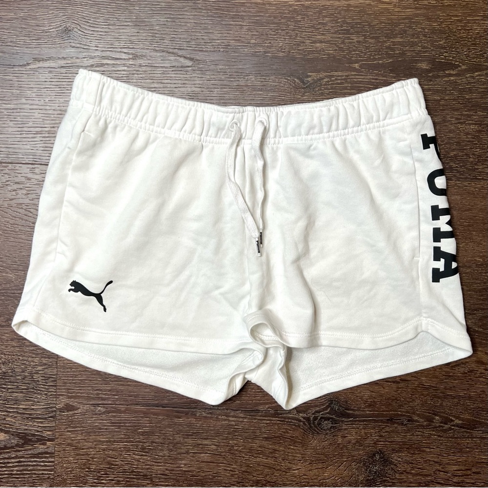 Puma White Athletic Lounge Shorts
